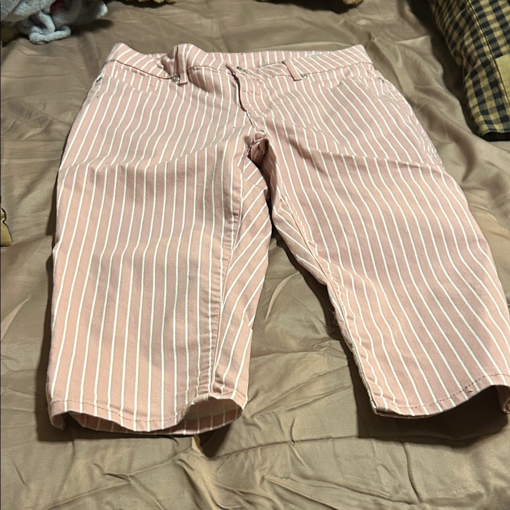 Striped Pink Capris